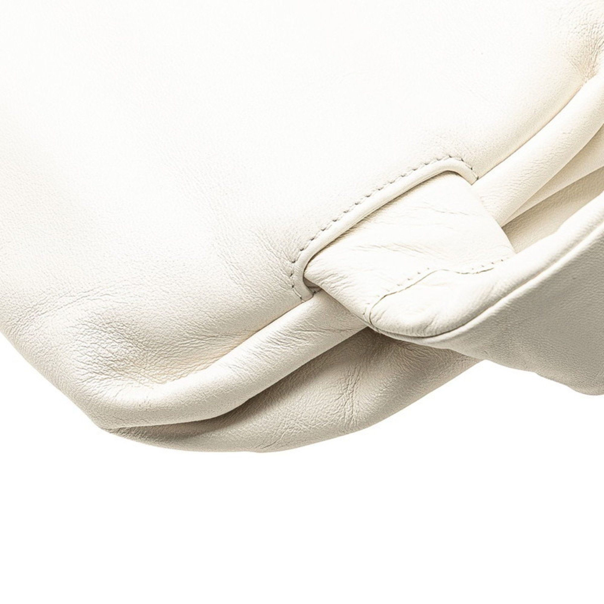 Bottega Veneta Bottega Veneta The Body Pouch, a body bag or waist in white leather for women. Size ONE SIZE - 4 Thumbnail