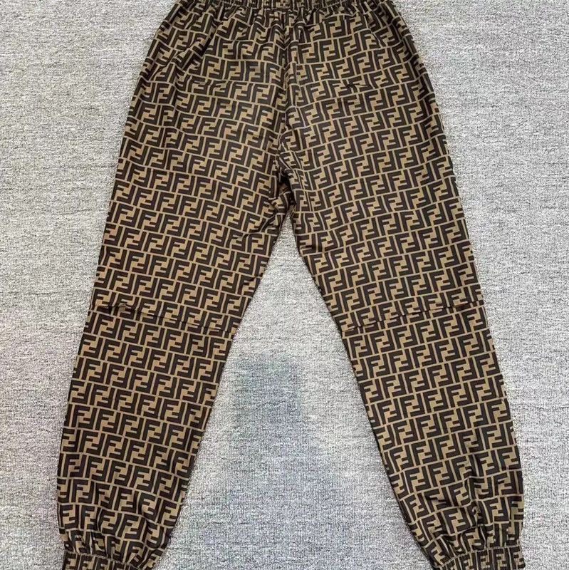 Fendi Fendi Brown Cotton Blend Casual Pants 0089 Size US 30 / EU 46 - 2 Thumbnail