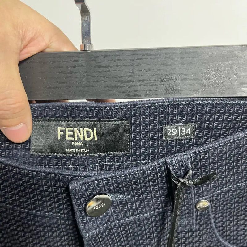 Fendi Fendi Casual Navy Pants for Men 0089 Size US 30 / EU 46 - 3 Thumbnail