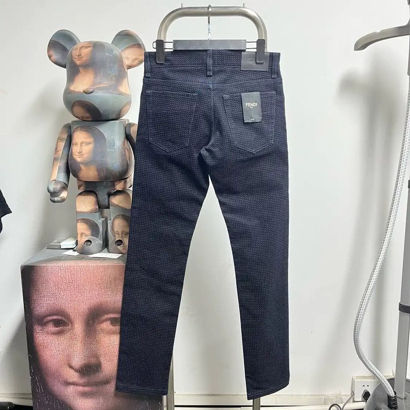 Fendi Fendi Casual Navy Pants for Men 0089 Size US 30 / EU 46 - 2 Thumbnail