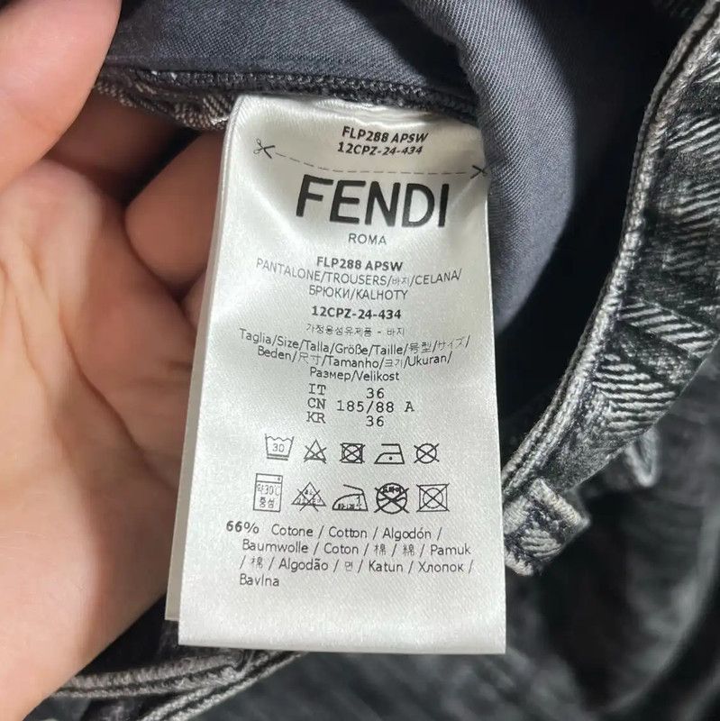 Fendi Fendi Black Casual Pants for Men 0089 Size US 32 / EU 48 - 4 Thumbnail