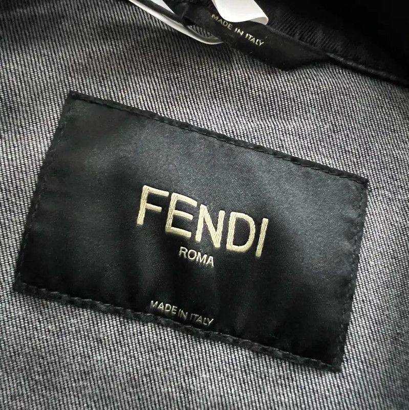 Fendi Fendi Men's Black Cotton Long Sleeve Jacket 0089 Size US M / EU 48-50 / 2 - 4 Thumbnail