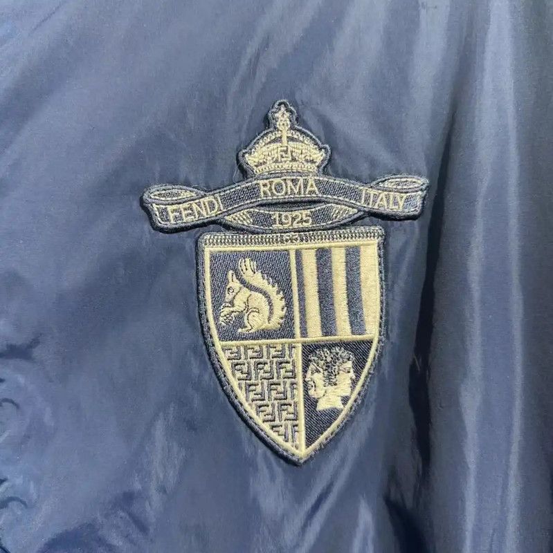 Fendi Fendi Men's Blue Nylon Hooded Jacket 0089 Size US M / EU 48-50 / 2 - 3 Thumbnail