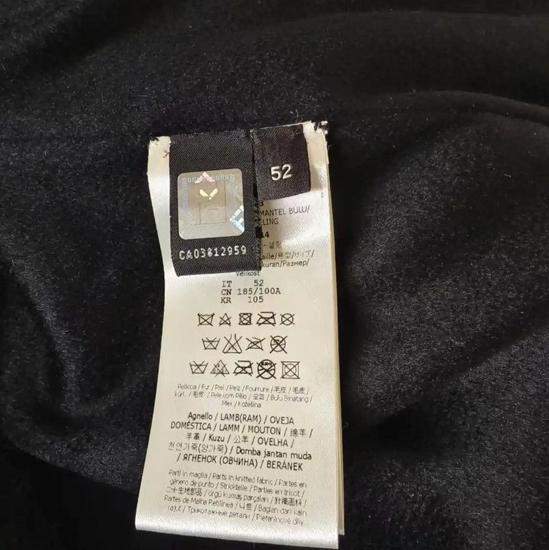 Fendi Fendi Black Wool Jacket with Colorful Logo 0089 Size US XL / EU 56 / 4 - 6 Thumbnail