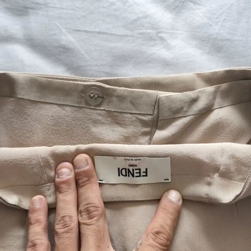 Fendi Fendi Women's Beige Midi Skirt 0089 Size 28" / US 6 / IT 42 - 5 Thumbnail