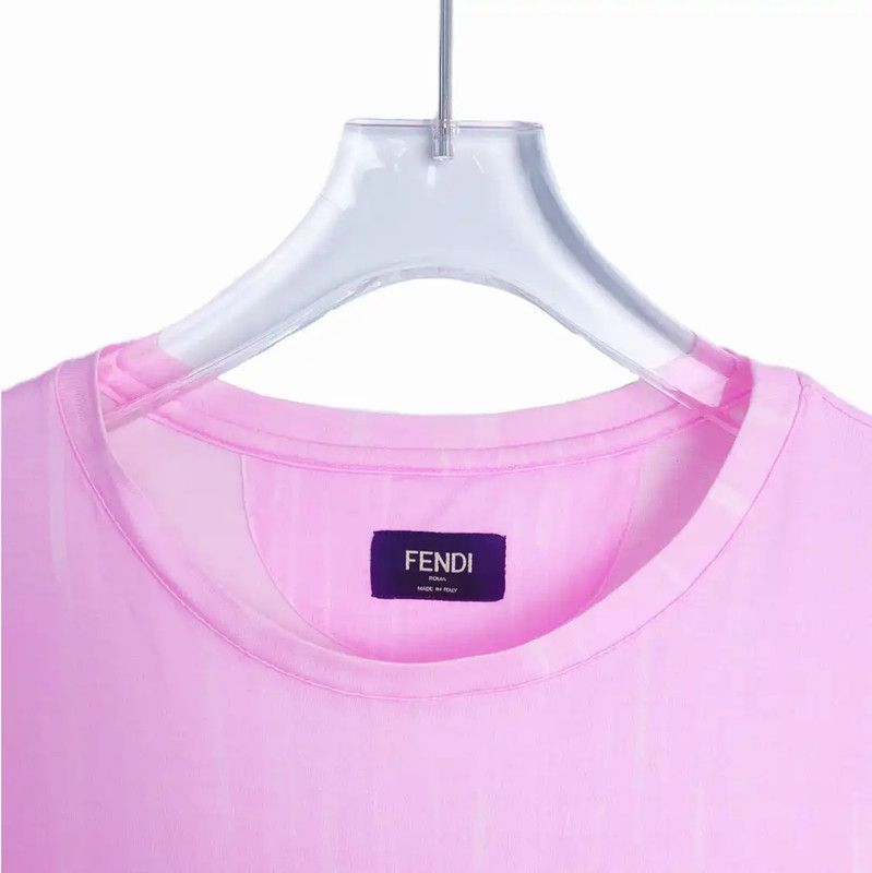 Fendi Fendi Pink Cotton Women's T-Shirt 0089 Size S / US 4 / IT 40 - 3 Thumbnail