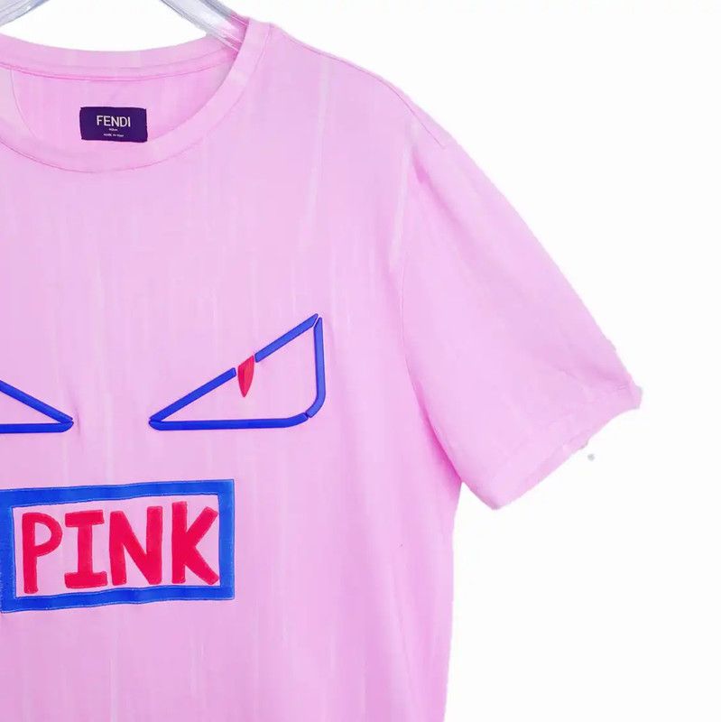 Fendi Fendi Pink Cotton Women's T-Shirt 0089 Size S / US 4 / IT 40 - 4 Thumbnail
