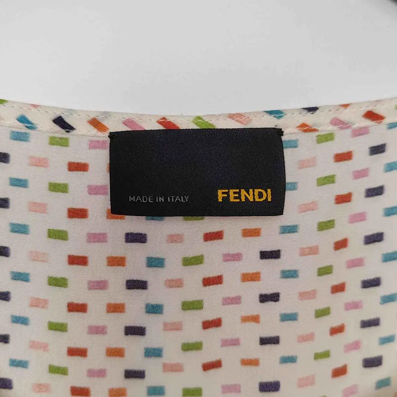 Fendi Fendi White Cotton Ladies T-shirt 0089 Size M / US 6-8 / IT 42-44 - 3 Thumbnail