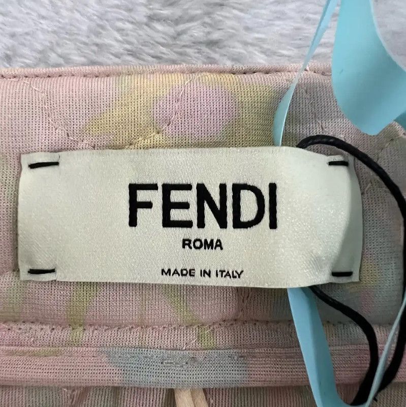 Fendi Fendi Summer Pink Cotton Mini Skirt 0089 Size 28" / US 6 / IT 42 - 3 Thumbnail