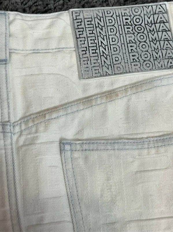 Fendi Fendi White Cotton Women's Jeans 0089 Size 28" / US 6 / IT 42 - 7 Thumbnail