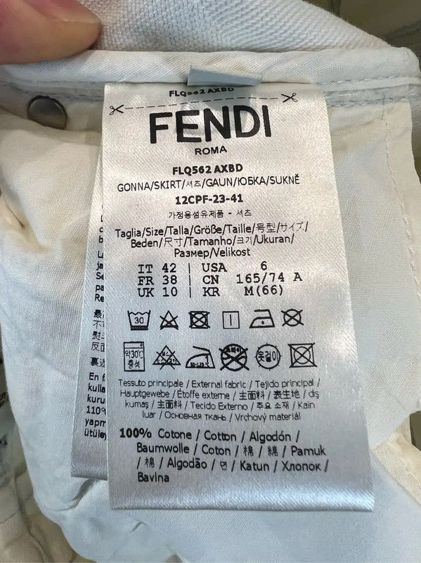 Fendi Fendi White Cotton Women's Jeans 0089 Size 28" / US 6 / IT 42 - 6 Thumbnail