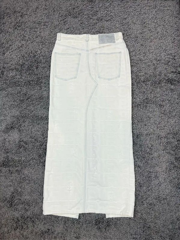 Fendi Fendi White Cotton Women's Jeans 0089 Size 28" / US 6 / IT 42 - 2 Thumbnail