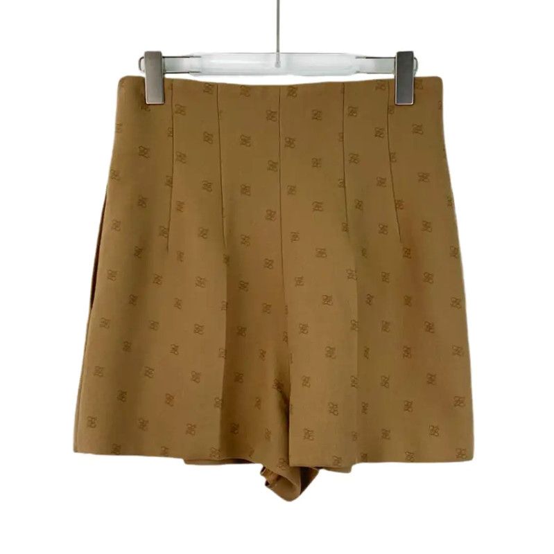 Fendi Fendi Beige Wool Women's Shorts 0089 Size 28" / US 6 / IT 42 - 2 Thumbnail