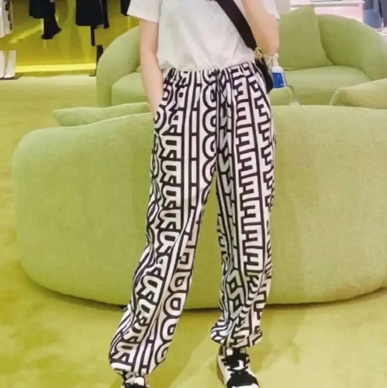 Fendi Fendi Floral Print Polyester Casual Pants 0089 Size 30" / US 8 / IT 44 - 5 Thumbnail
