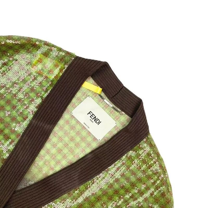 Fendi Fendi Colorful Nylon Women's Cardigan 0089 Size ONE SIZE - 3 Thumbnail