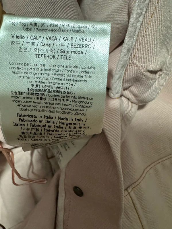 Fendi Fendi Embroidered Logo Cotton Skirt in Blush 0089 Size 27" / US 4 / IT 40 - 6 Thumbnail