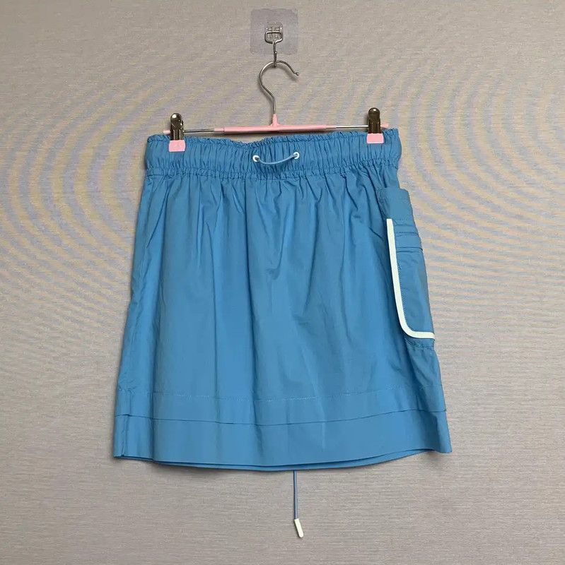 Fendi Fendi Summer Blue Cotton Drawstring Skirt 0089 Size 28" / US 6 / IT 42 - 2 Thumbnail