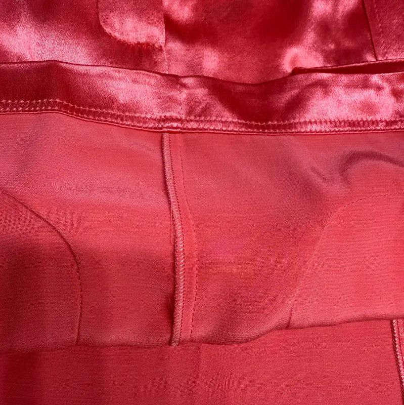 Fendi Fendi Pink Silk Blend Mini Skirt for Summer 0089 Size 22" - 4 Thumbnail