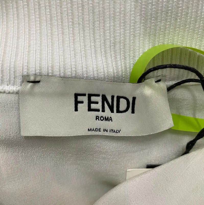 Fendi Fendi Pleated Skirt in Mint Green Cotton 0089 Size 28" / US 6 / IT 42 - 3 Thumbnail