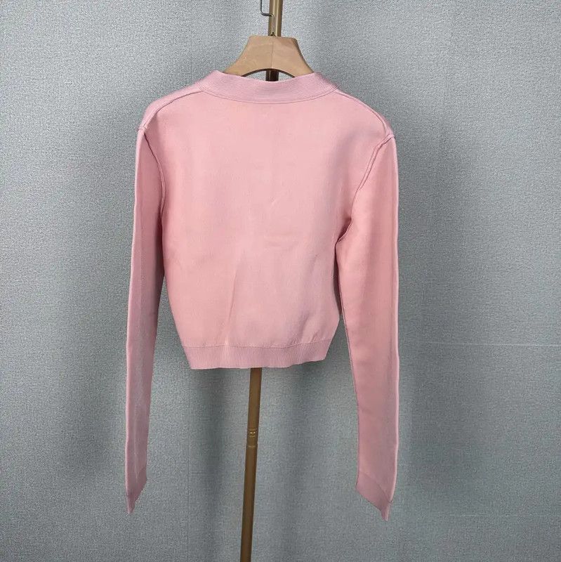 Fendi Fendi Pink Recycled Fiber Women's Cardigan 0089 Size XXL / US 16-18 / IT 52-54 - 2 Thumbnail