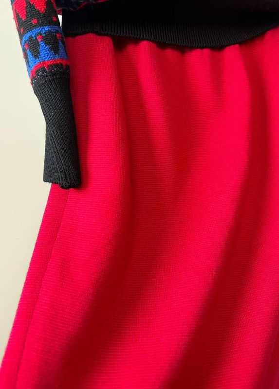 Yves Saint Laurent YSL Red Wool Midi Skirt for Women 0089 Size 28" / US 6 / IT 42 - 8 Thumbnail