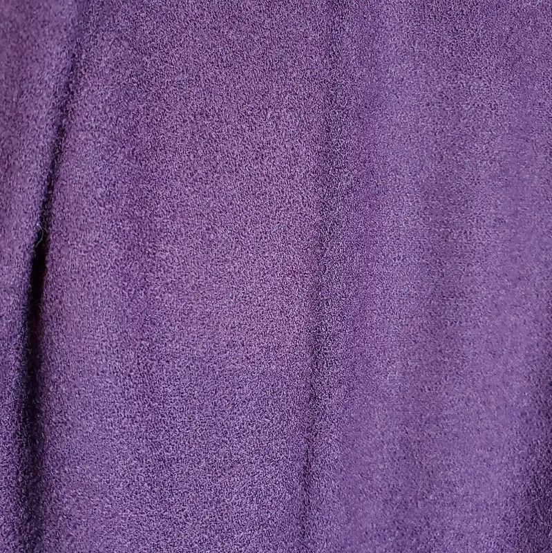 Yves Saint Laurent YSL Deep Purple Wool Midi Skirt for Women 0089 Size 28" / US 6 / IT 42 - 9 Thumbnail