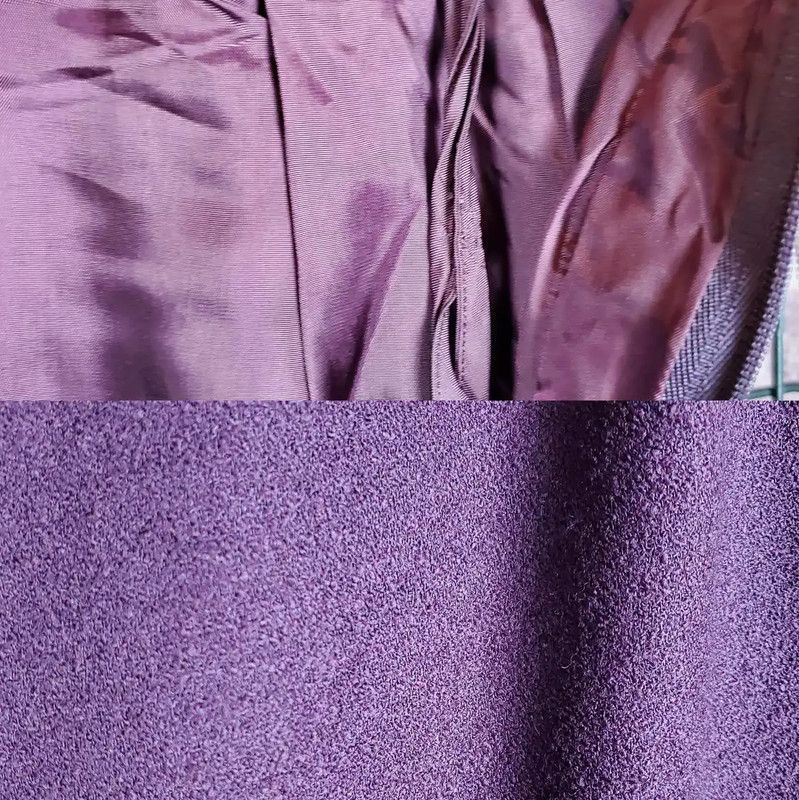 Yves Saint Laurent YSL Deep Purple Wool Midi Skirt for Women 0089 Size 28" / US 6 / IT 42 - 6 Thumbnail