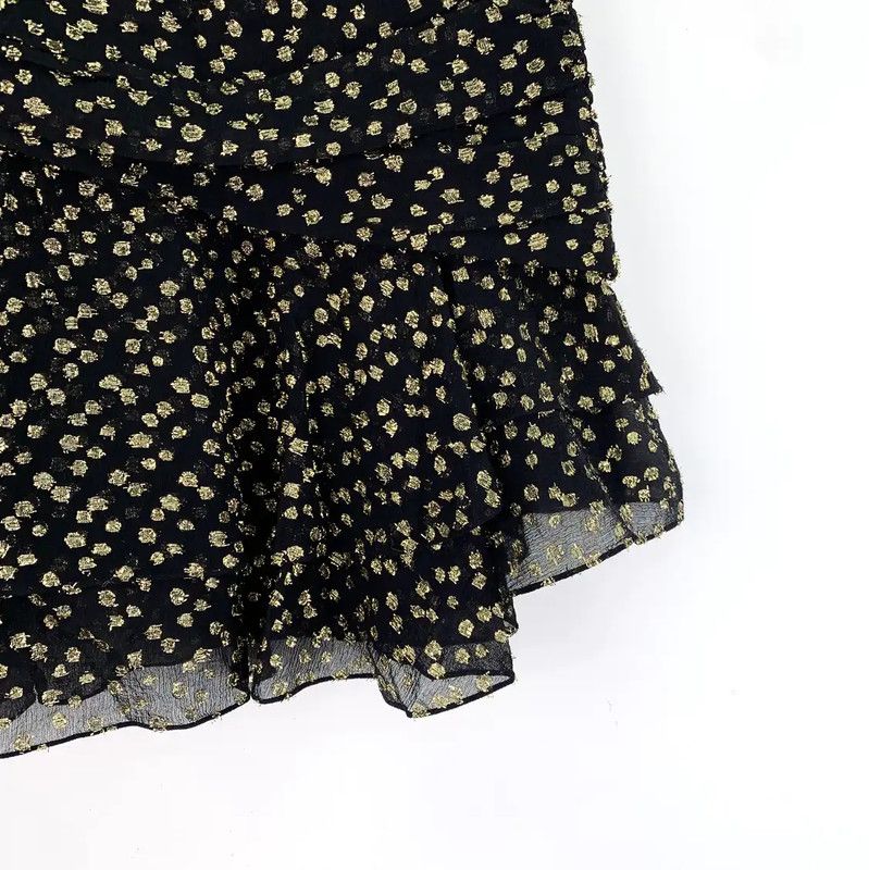Yves Saint Laurent YSL Black Silk Women’s Skirt XXS Size 0089 Size 22" - 4 Thumbnail