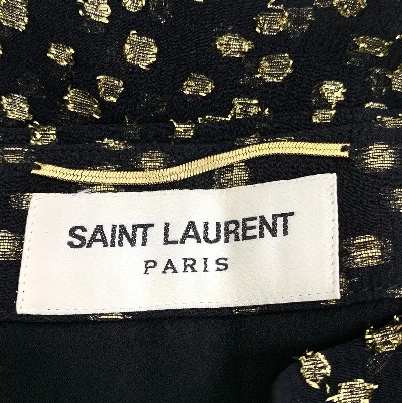 Yves Saint Laurent YSL Black Silk Women’s Skirt XXS Size 0089 Size 22" - 5 Thumbnail