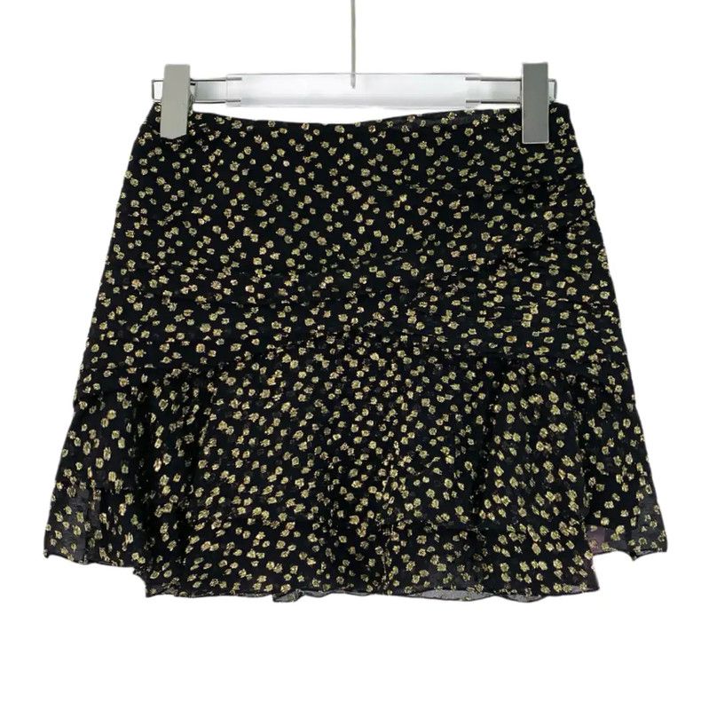 Yves Saint Laurent YSL Black Silk Women’s Skirt XXS Size 0089 Size 22" - 2 Thumbnail