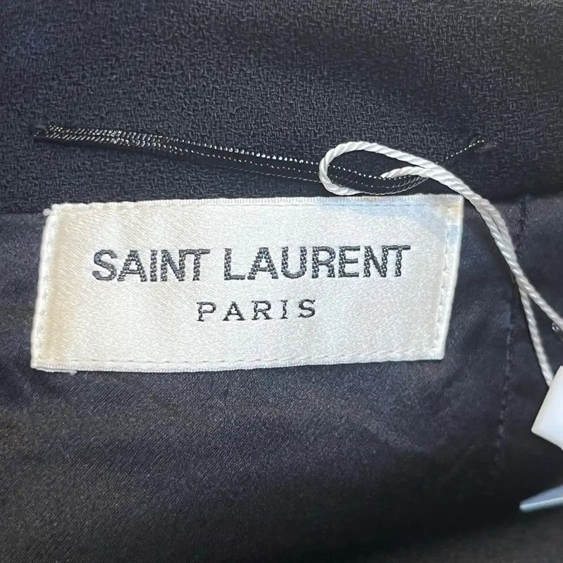 Yves Saint Laurent YSL Black Wool Layered Mini Skirt for Summer 0089 Size 23" - 4 Thumbnail