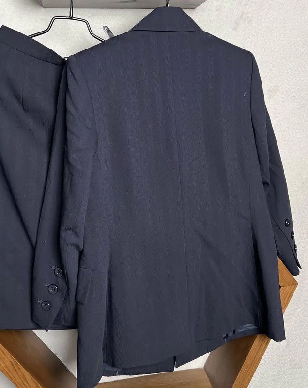 Yves Saint Laurent YSL Women's Navy Wool Cardigan 0089 Size ONE SIZE - 6 Thumbnail