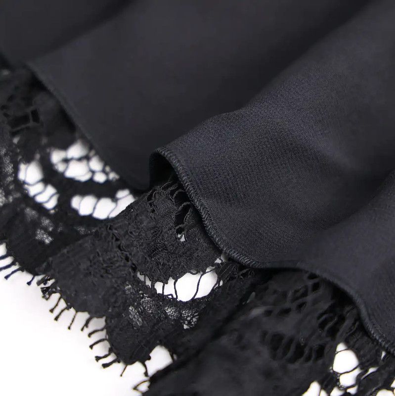 Yves Saint Laurent YSL Black Lace Short Skirt in XS Size 0089 Size 23" - 5 Thumbnail