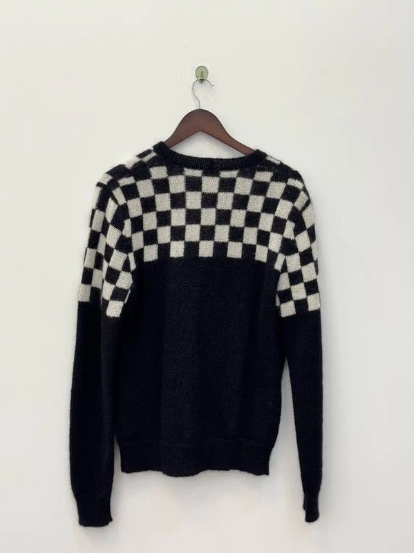 Yves Saint Laurent YSL Colorblock Mohair Long Sleeve Cardigan 0089 Size M / US 6-8 / IT 42-44 - 2 Thumbnail