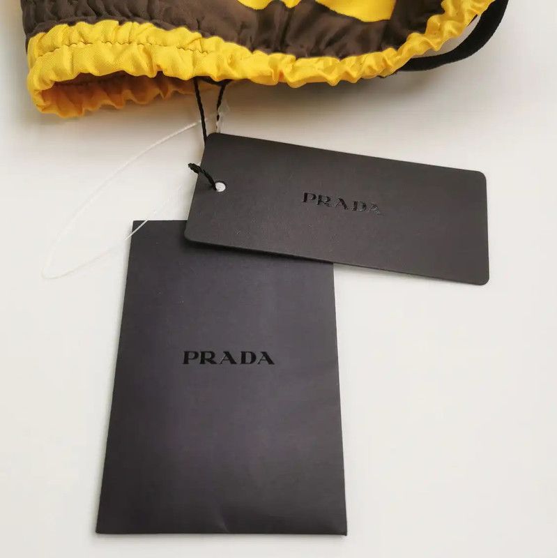 Prada Prada Yellow Striped Silk Shorts for Men Size US 32 / EU 48 - 4 Thumbnail