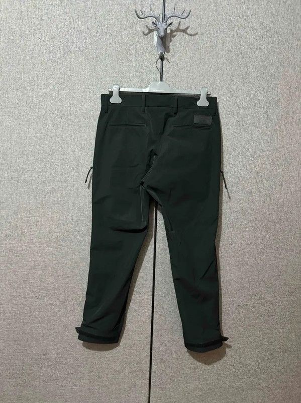 Prada Prada Black Embroidered Logo Relaxed Pants Size US 30 / EU 46 - 2 Thumbnail