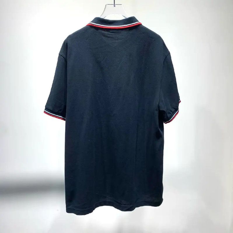 Prada Prada Black Cotton Polo Shirt for Men Size US XXL / EU 58 / 5 - 2 Thumbnail