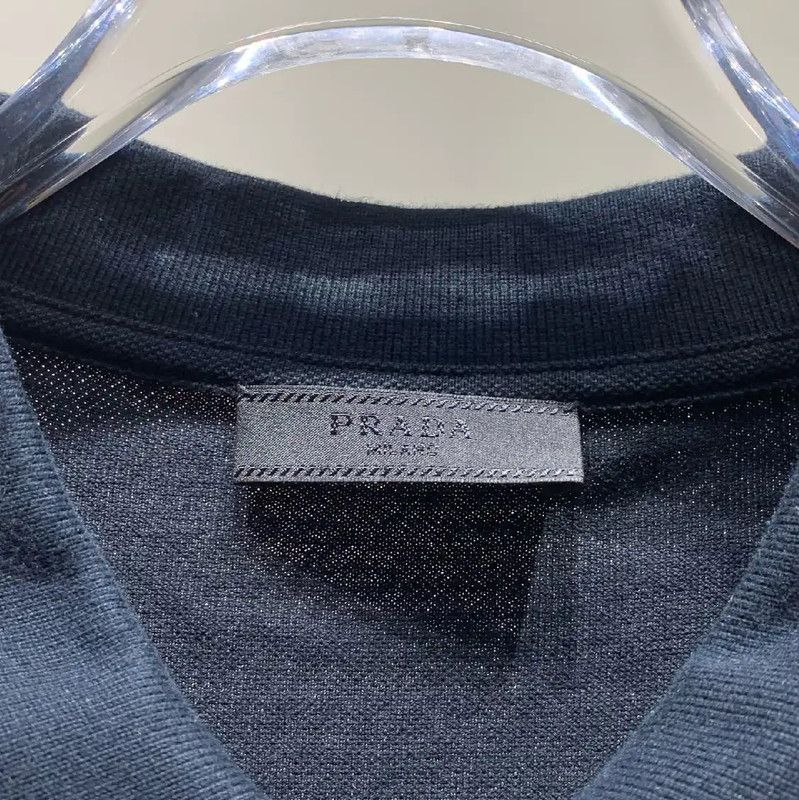 Prada Prada Black Cotton Polo Shirt for Men Size US XXL / EU 58 / 5 - 4 Thumbnail