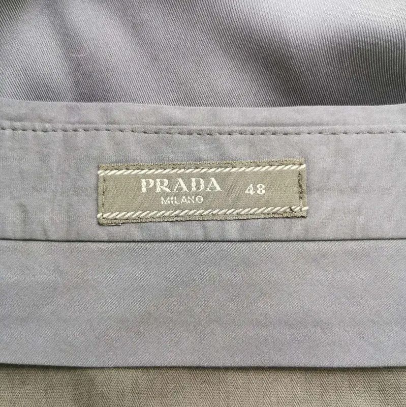 Prada Prada Black Cotton Embroidered Logo Men's Shorts Size US 30 / EU 46 - 4 Thumbnail