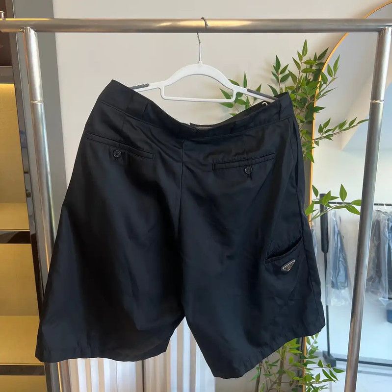 Prada Prada Black Cotton Men's Shorts Size US 30 / EU 46 - 2 Thumbnail