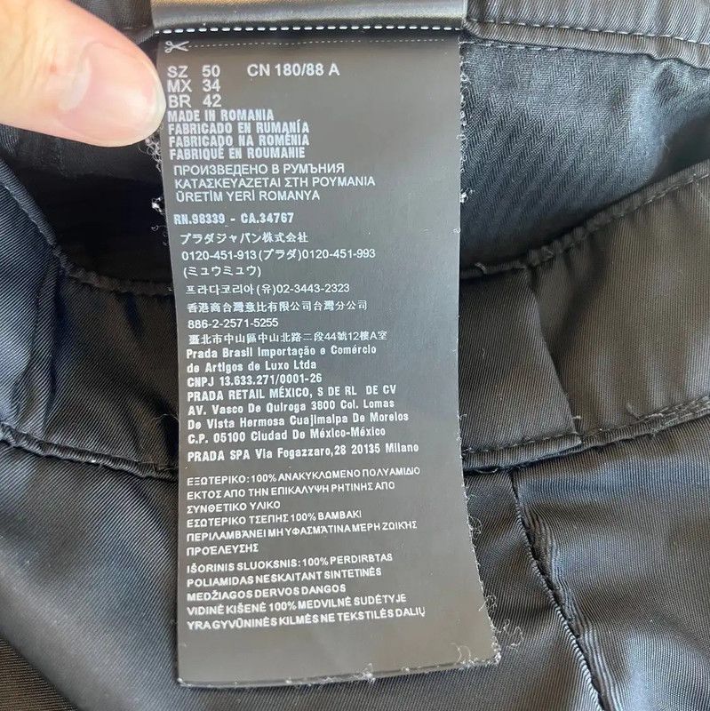 Prada Prada Black Cotton Men's Shorts Size US 30 / EU 46 - 5 Thumbnail
