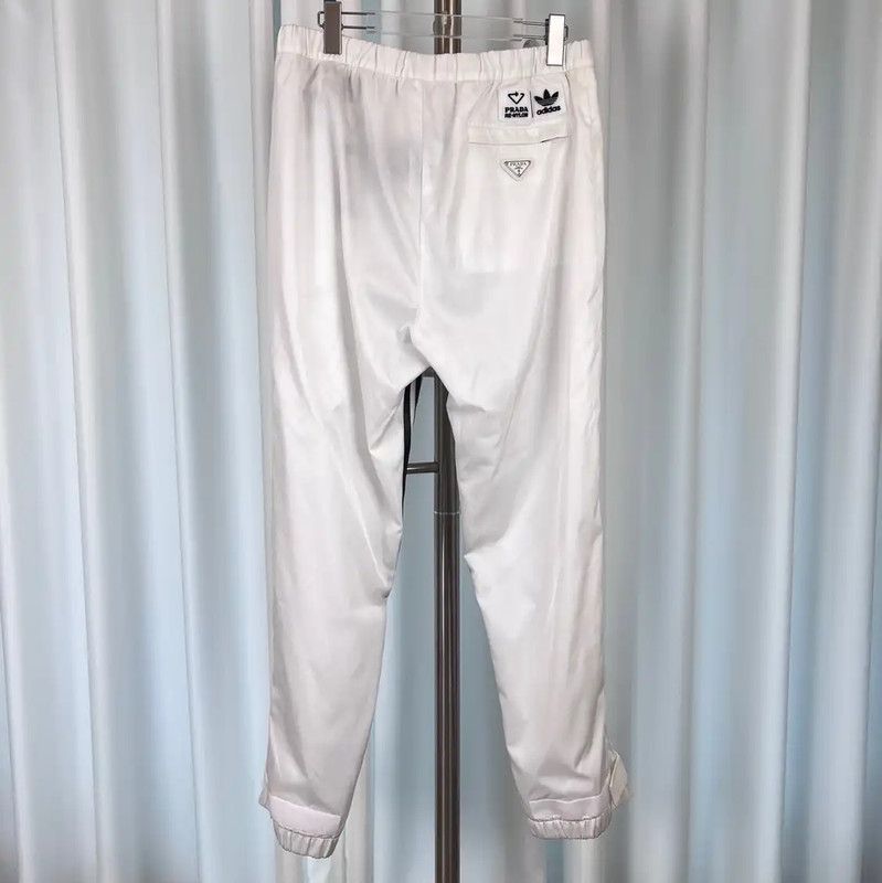 Prada Prada Men's Casual Pants in White Nylon Size US 34 / EU 50 - 2 Thumbnail