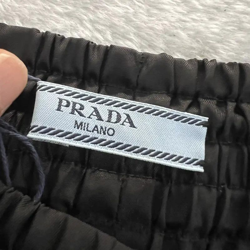 Prada Prada Black Logo Cotton Casual Pants Size US 30 / EU 46 - 4 Thumbnail