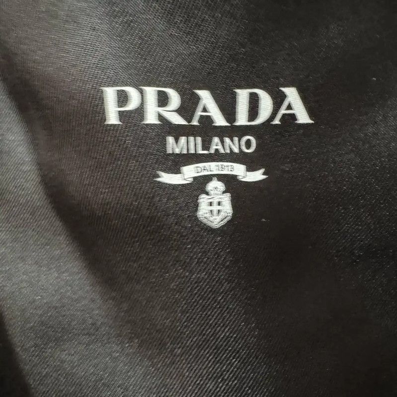 Prada Prada Black Silk Logo Print Men's Shorts Size US 32 / EU 48 - 3 Thumbnail