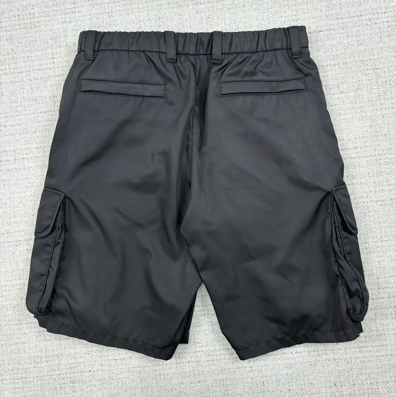 Prada Prada Men's Summer Black Nylon Logo Shorts Size US 34 / EU 50 - 2 Thumbnail