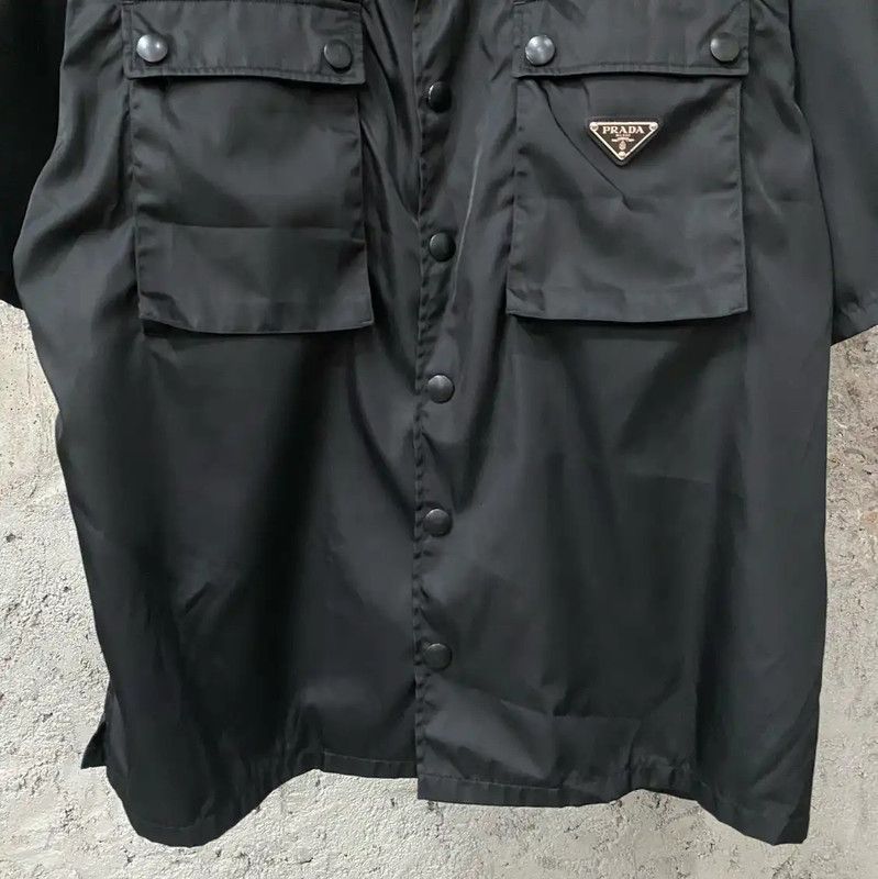 Prada Prada Black Short Sleeve Casual Shirt Size US M / EU 48-50 / 2 - 4 Thumbnail