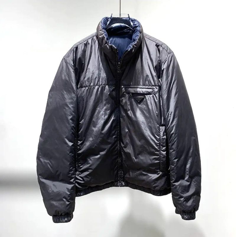 Prada Prada Men's Blue Nylon Puffer Jacket Size US M / EU 48-50 / 2 - 5 Thumbnail