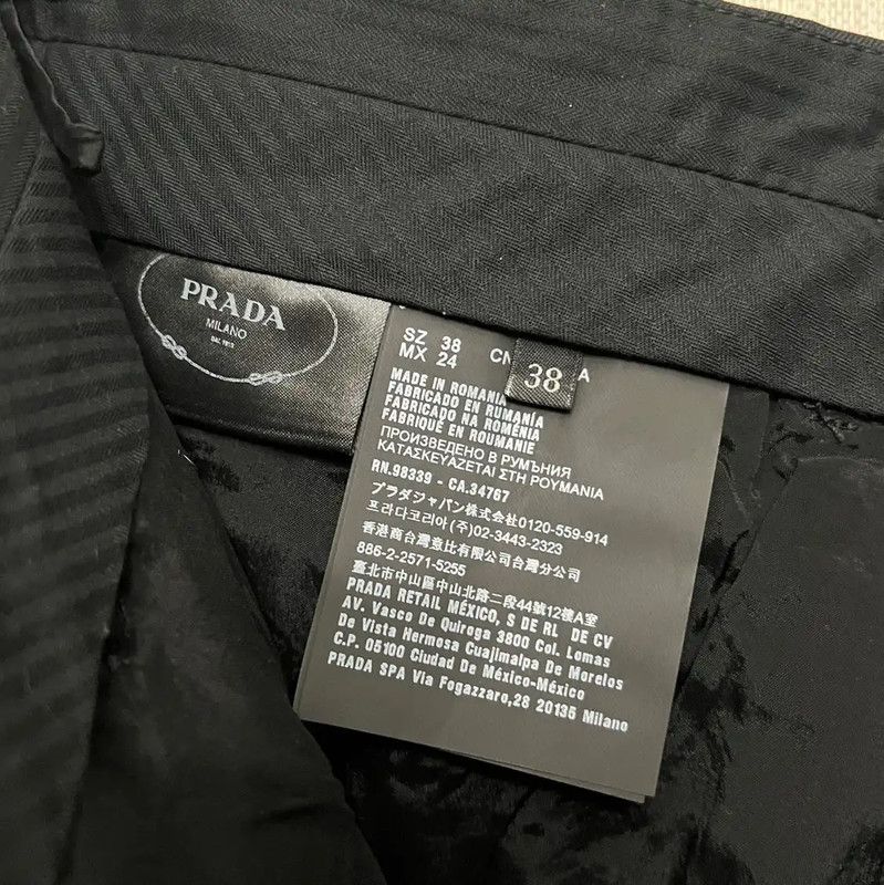 Prada Prada Black Wool Women's Casual Pants Size 28" / US 6 / IT 42 - 5 Thumbnail