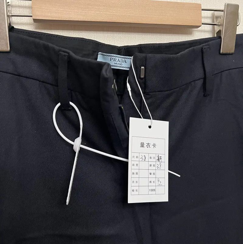 Prada Prada Black Wool Women's Casual Pants Size 28" / US 6 / IT 42 - 3 Thumbnail