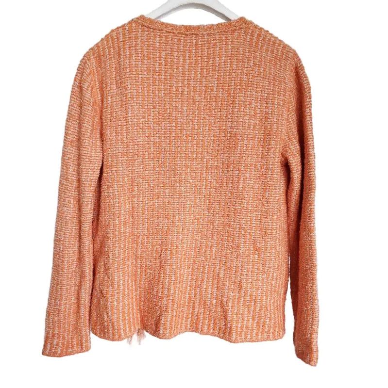 Prada Prada Spring Orange Long Sleeve Cardigan Size XS / US 0-2 / IT 36-38 - 6 Thumbnail